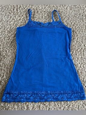 Maurices Blue Lace-Trim Camisole